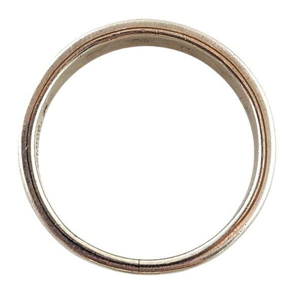 Dave Skeets 14K Yellow Gold & Sterling Silver Navajo Band Ring Size 9 #20095 - Picture 4 of 7